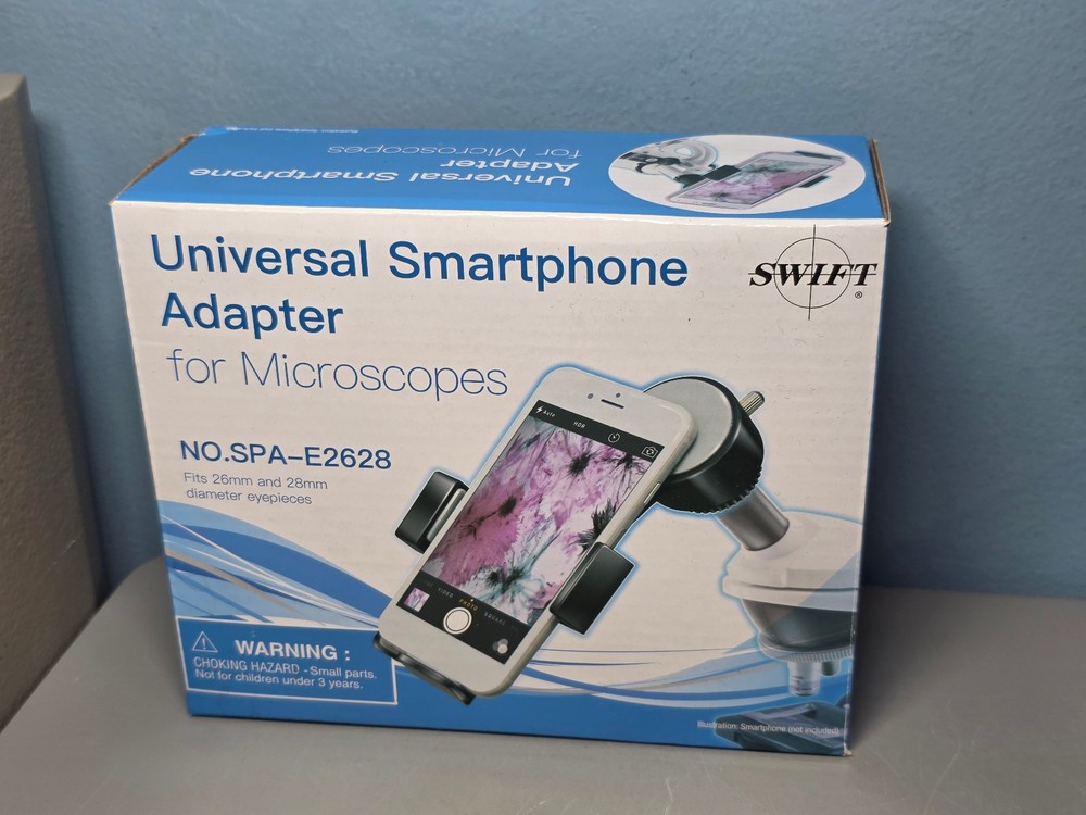 Swift Microscope Lens Adapter, Smartphone Camera Adapter Mount SPA-E2628 -New