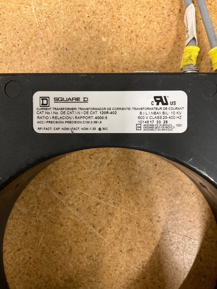 SQUARE D 120R-402 CURRENT TRANSFORMER 4000:5