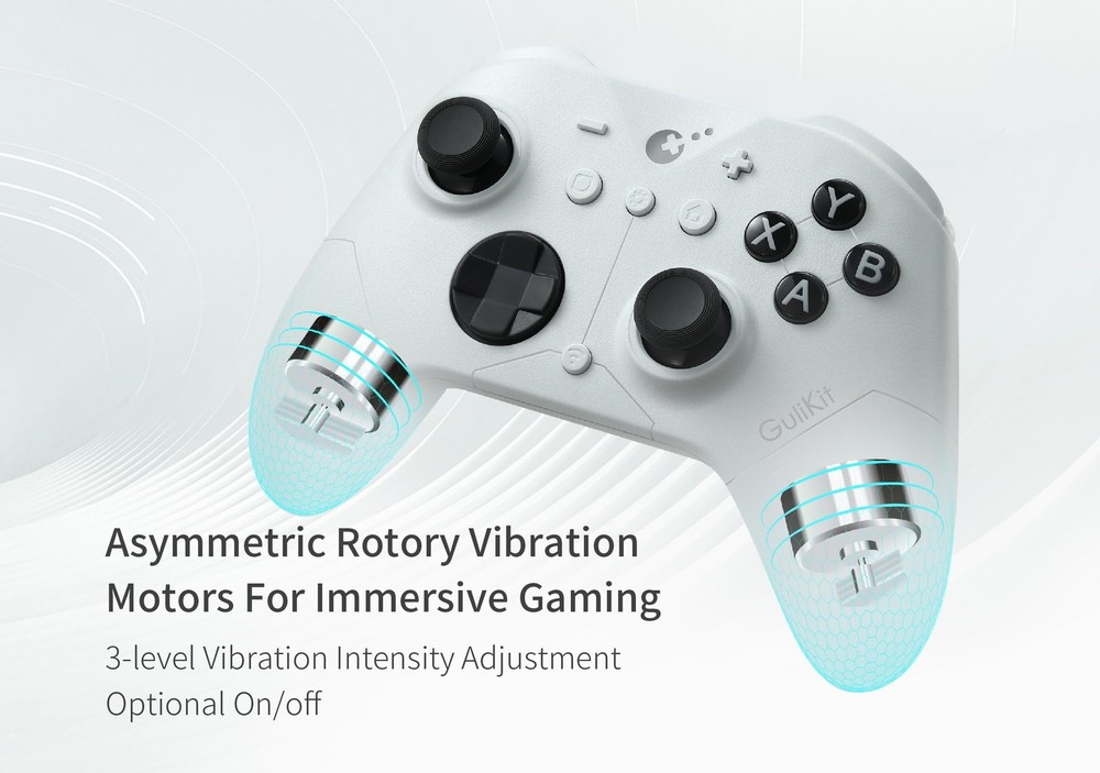 GuliKit ES PRO Wireless PC Controller – TMR PRO-White