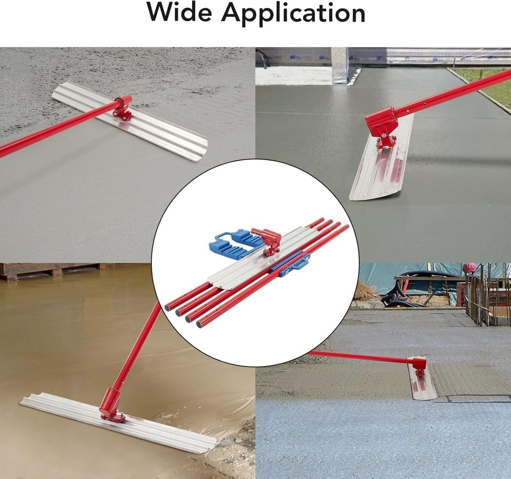 36" Bull Float Concrete Tools,Cement Trowel with Adjustable Handle Bracket