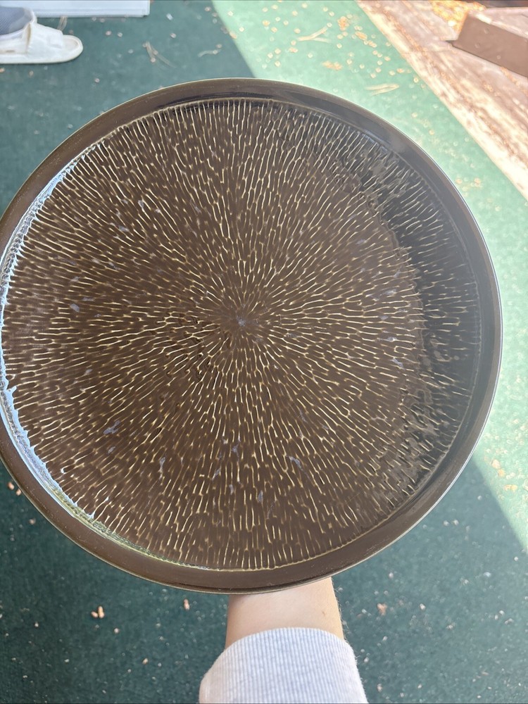 3 Sango Spectrum Black Dinner Plates
