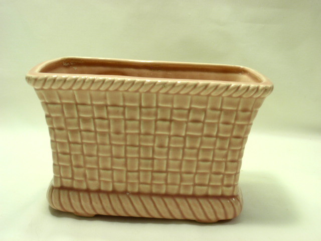 Pink Birds Pottery Planter