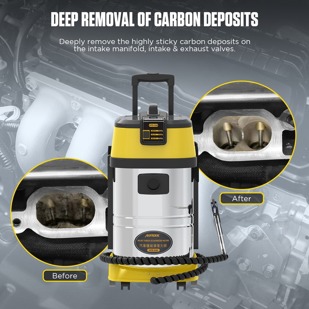 Walnut Sand Blasting Cleaning Machine Engine De-Carbon Intake Pipe Valve Cleaner