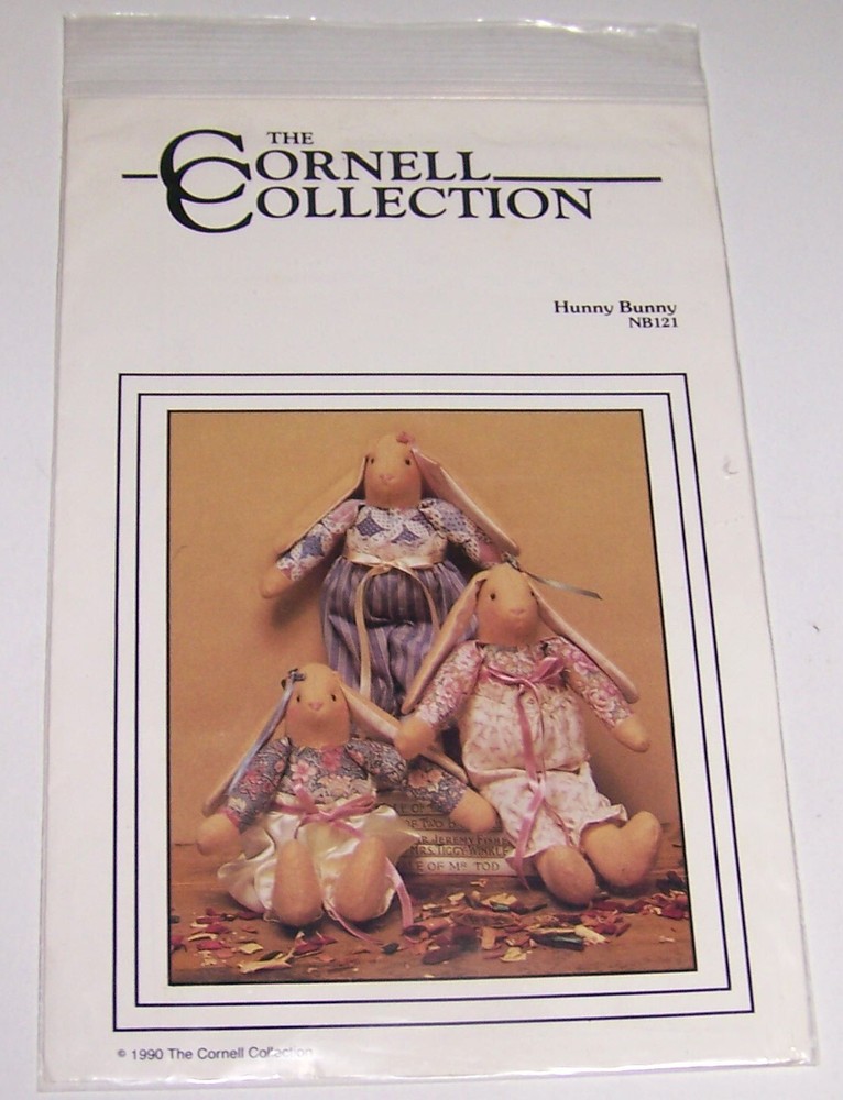 Cornell Collection HUNNY BUNNY Stuffed Toy Rabbit Sewing Pattern