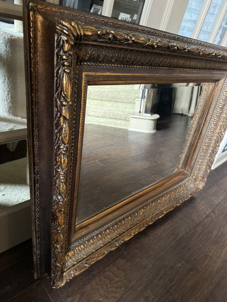 Gilded Ornate Baroque Large Vintage Wall Mirror