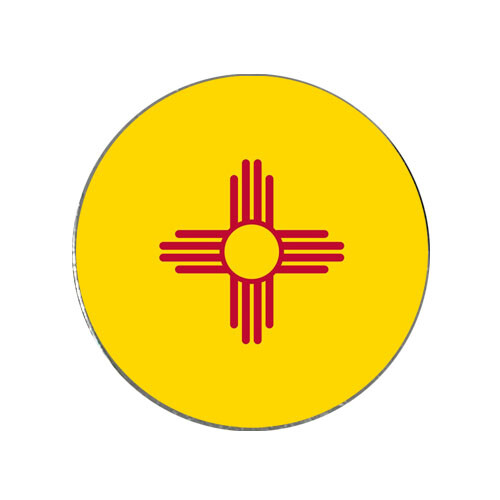 New Mexico State Flag Golf Ball Marker