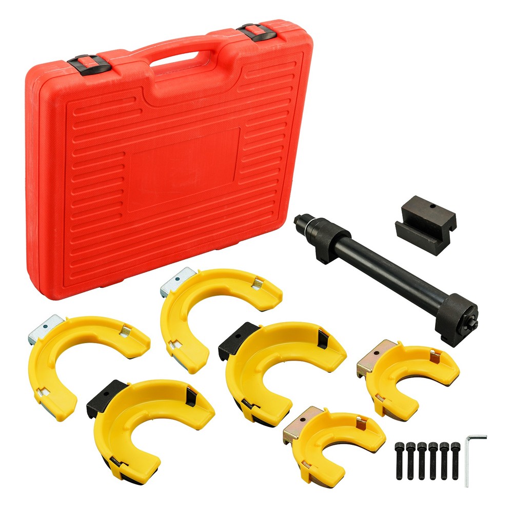 Macpherson Strut Coil Spring Compressor Interchangeable Fork Extractor Tool 14pc