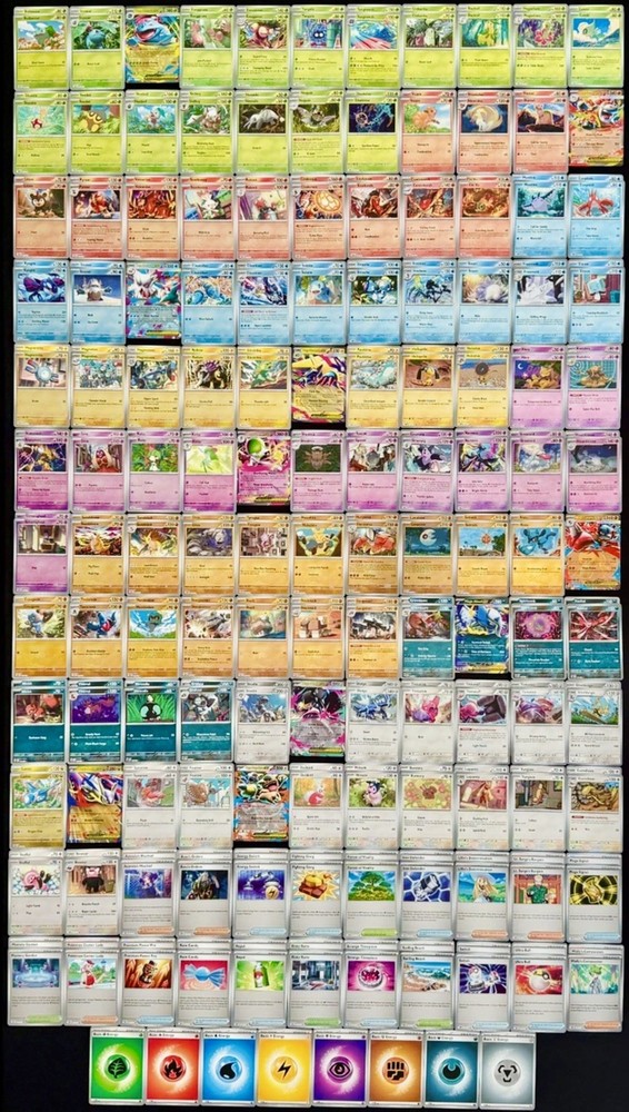 Pokemon Mega Evolution 100% Complete Base Master Set, 262 Cards, C/UC/Holo/RH/EX