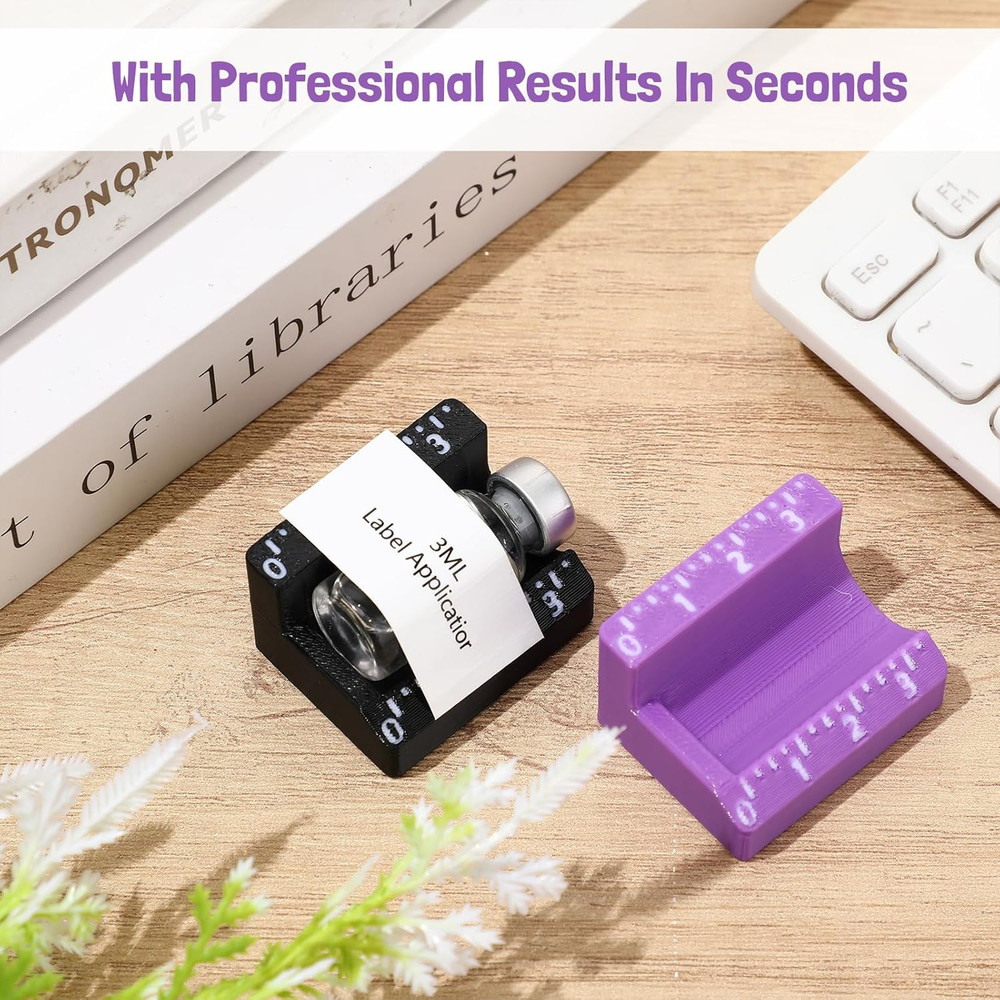 2 Pcs Vial Label Applicator Bottle Labeling Application Tool for Small Jars Esse