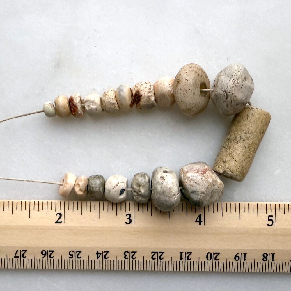 Ancient Djenne Quartz Stone Beads 18 beads