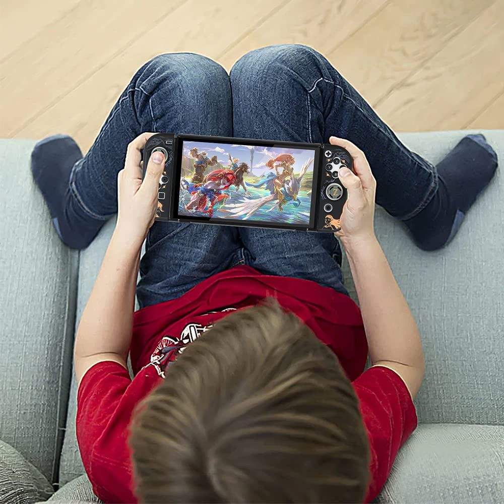 Dockable Protective Case Compatible with Switch OLED 2021, Hard Shell Case...