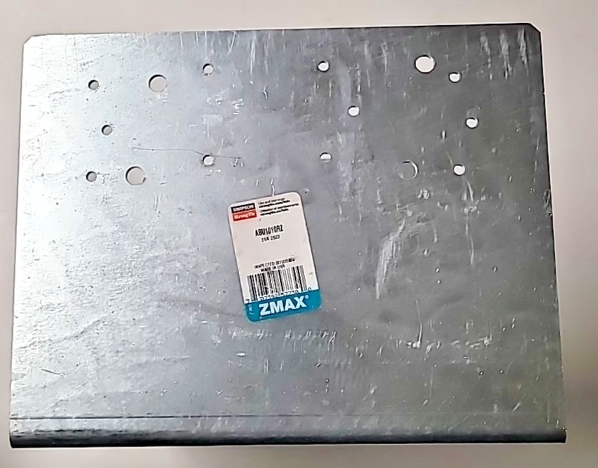 Simpson ABU1010RZ ABU ZMAX Galvanized Adjustable Post Base for 10x10 Rough