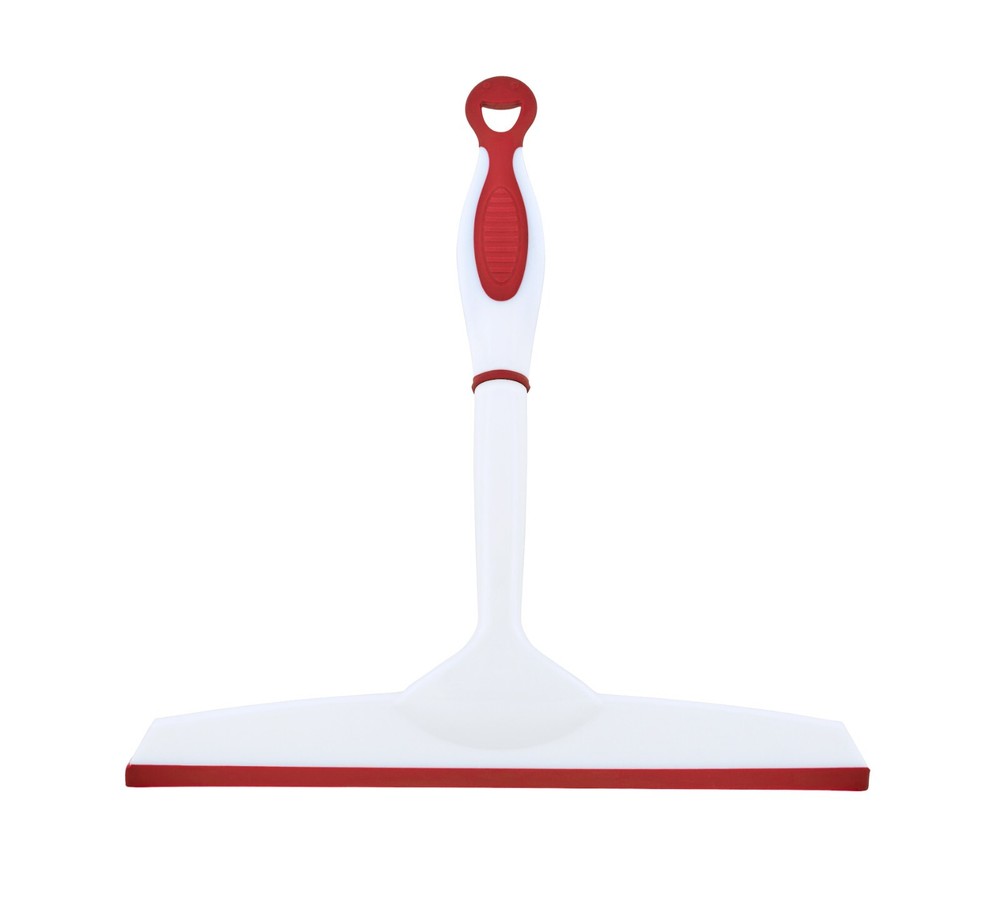 10" Red Rubber Squeegee with Hanging Loop