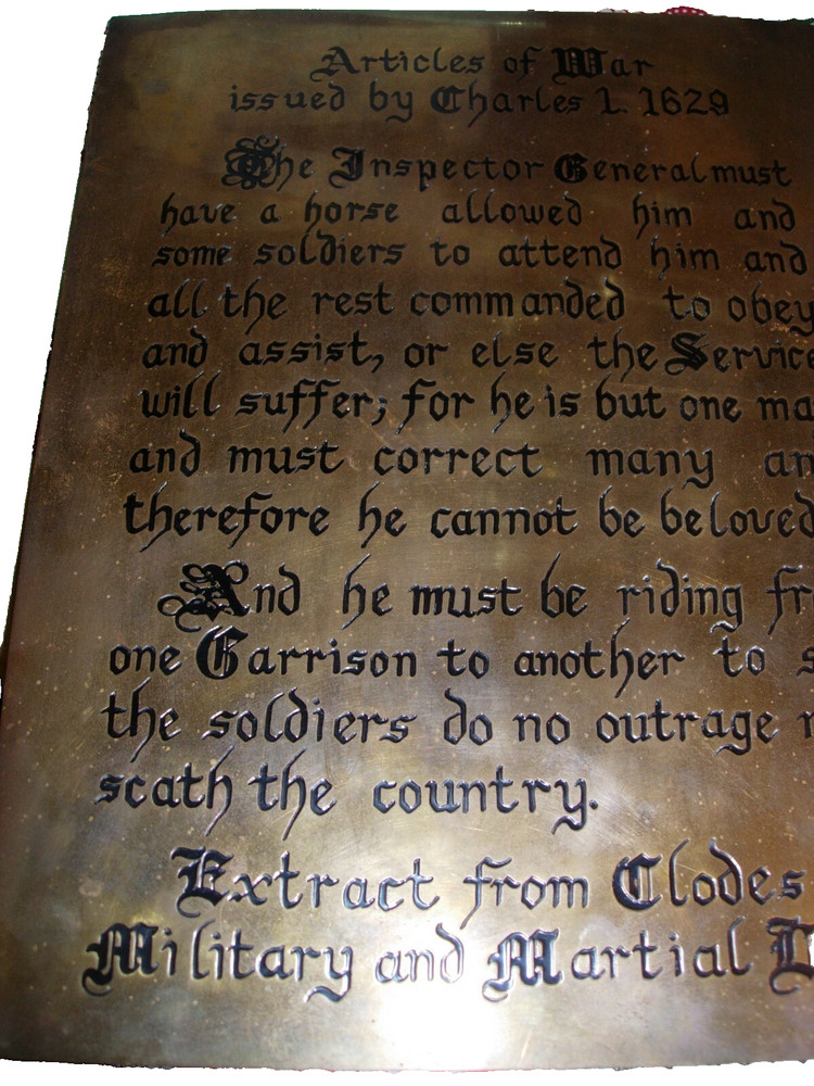 CHARLES 1 decorative PLAQUE