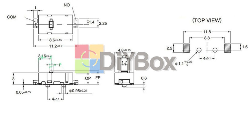 10PCS M905 Micro Switch Fit for Logitech Mouse MX Anywhere M905