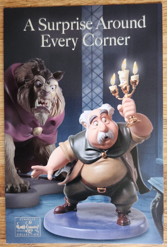 Disney Classics Collection Murice Advertising Postcard 1990s Beauty & The Beast