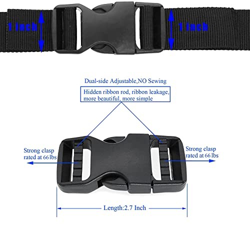 Buckles Strap 1 Inch: Nylon Webbing Straps 10 Yards, Quick Side Release