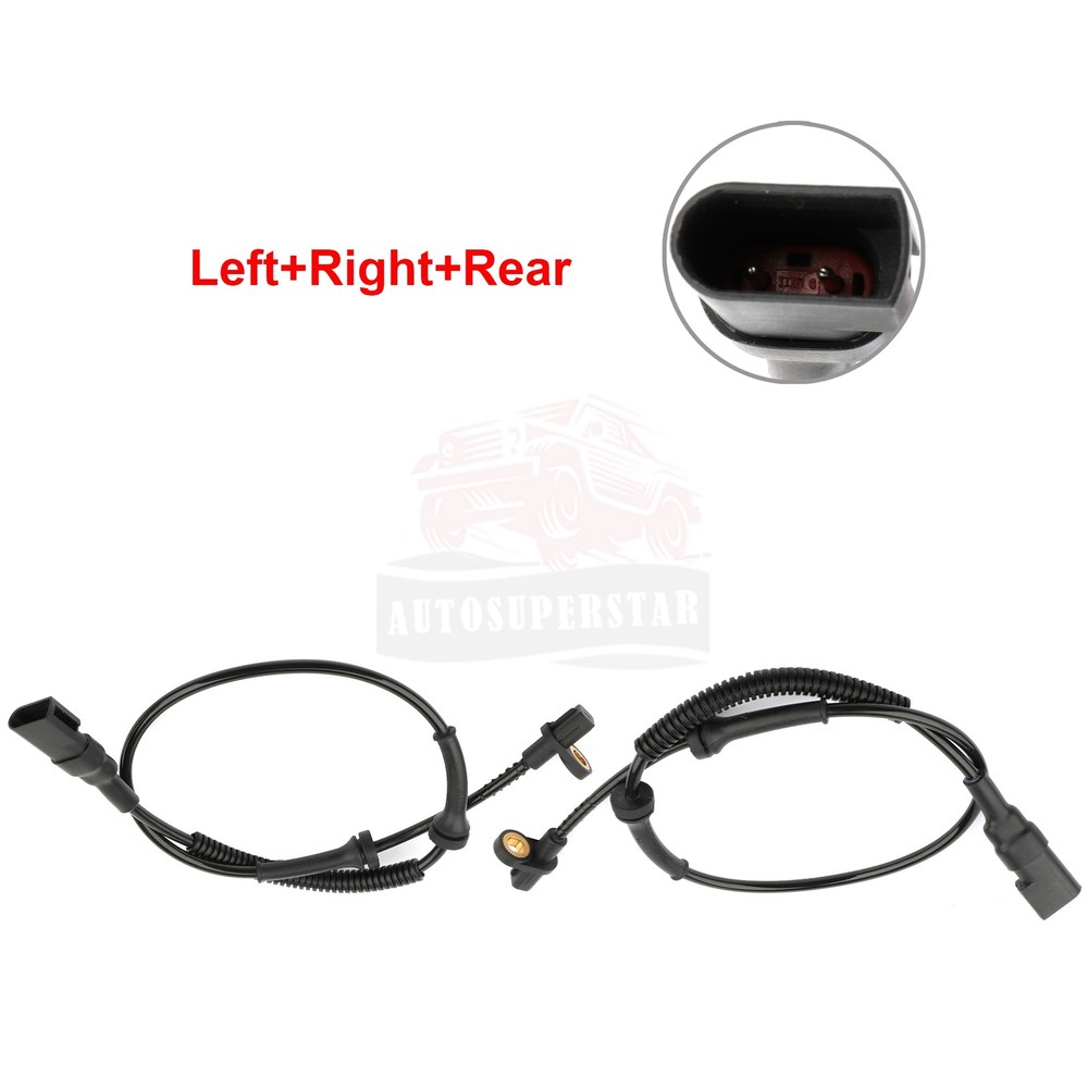 2 pcs Rear Driver & Passenger Side ABS Speed Sensor For Ford Transit Connect