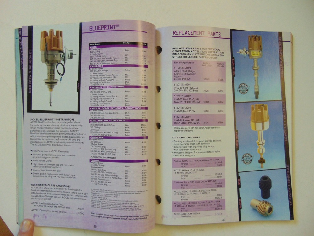 Vintage Original 1998 Accel Ignition and Accessories Catalog