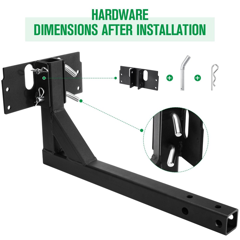 Updated Receiver Mount 2" Receiver Hitch Mount For Dry Material Spreader