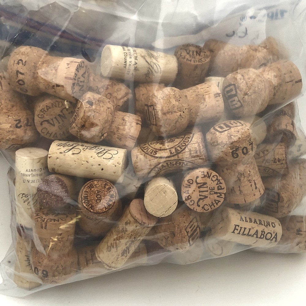 Lot of 233 Used Wine Corks Crafting Projects