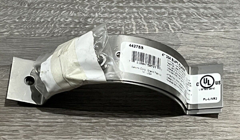 Heat Fab 4427SS Saf-T Vent 4" Diameter - 304 Support Clamp