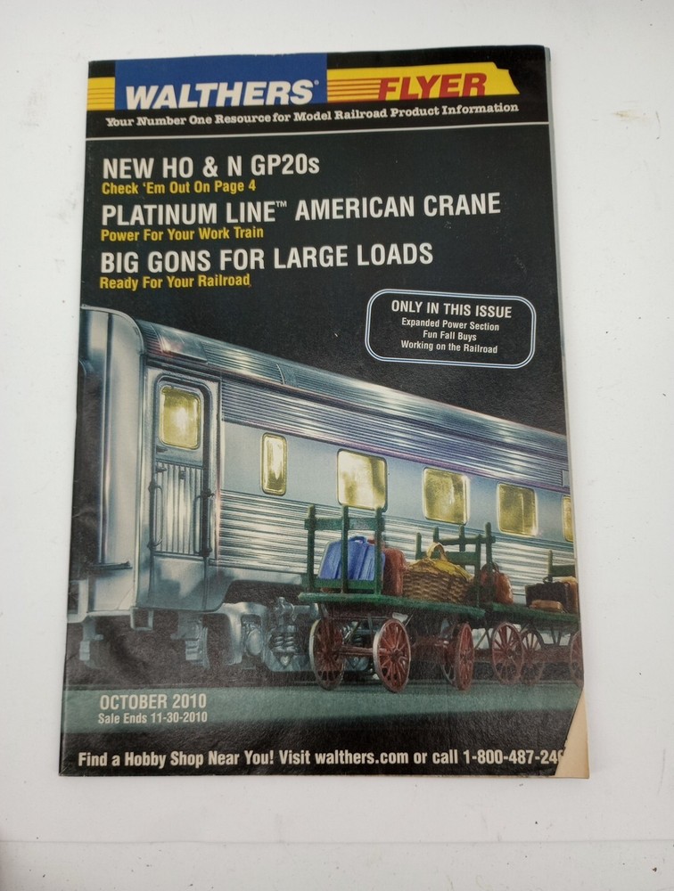 4 - 2010 & 1- 2011 Walthers Flyer Railroading Catalogs Magazines