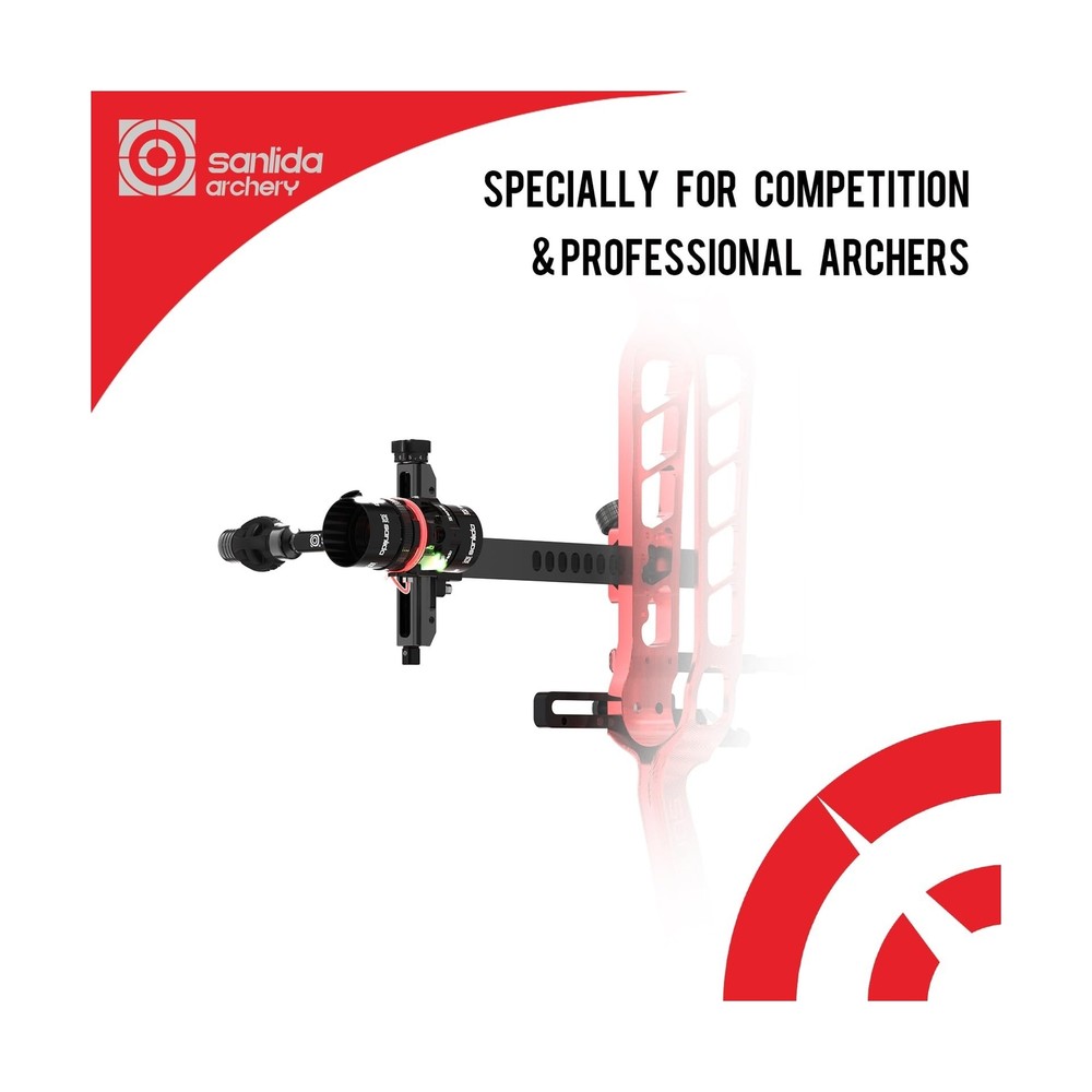Sanlida Archery Hero10 Advanced Target Compound Bow Sight Scope with 6X＆8