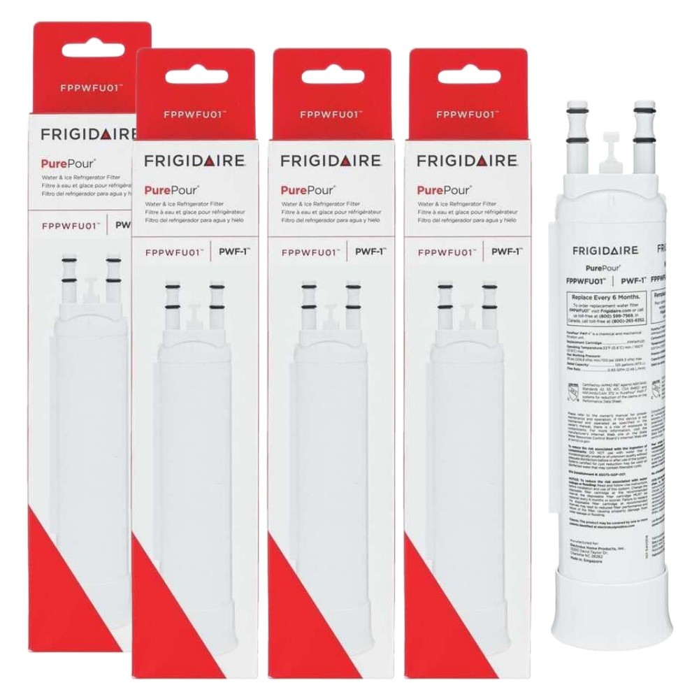 US sealed 4Pack Frigidaire FPPWFU01 PWF-1 Refrige PurePour Water & Ice Filter