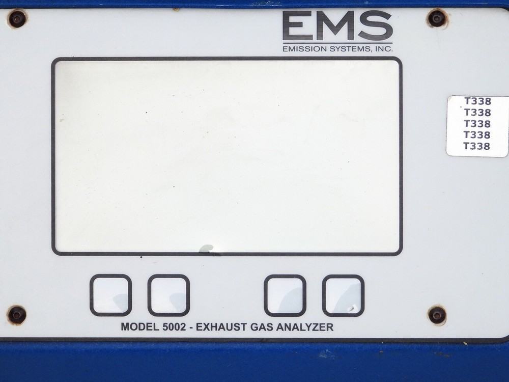 EMS EMISSIONS SYSTEM INC MODEL 5002 DIGITAL DISPLAY EXHAUST GAS ANALYZER