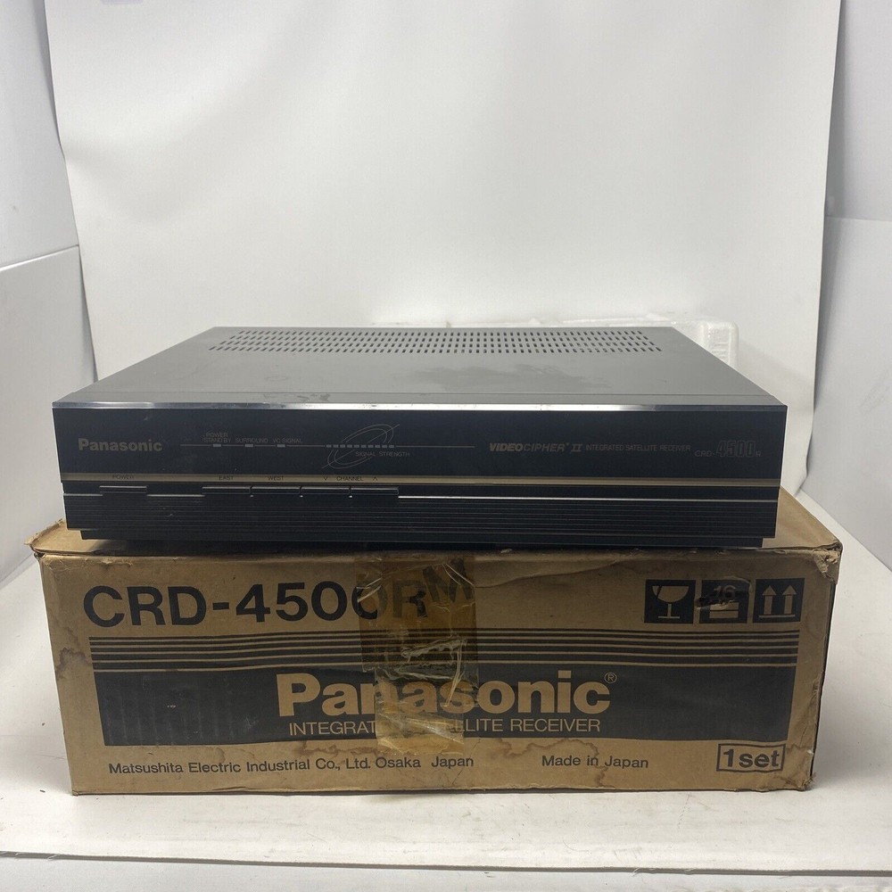 panasonic crd-4500r Integrated satellite receiver With Box Rare