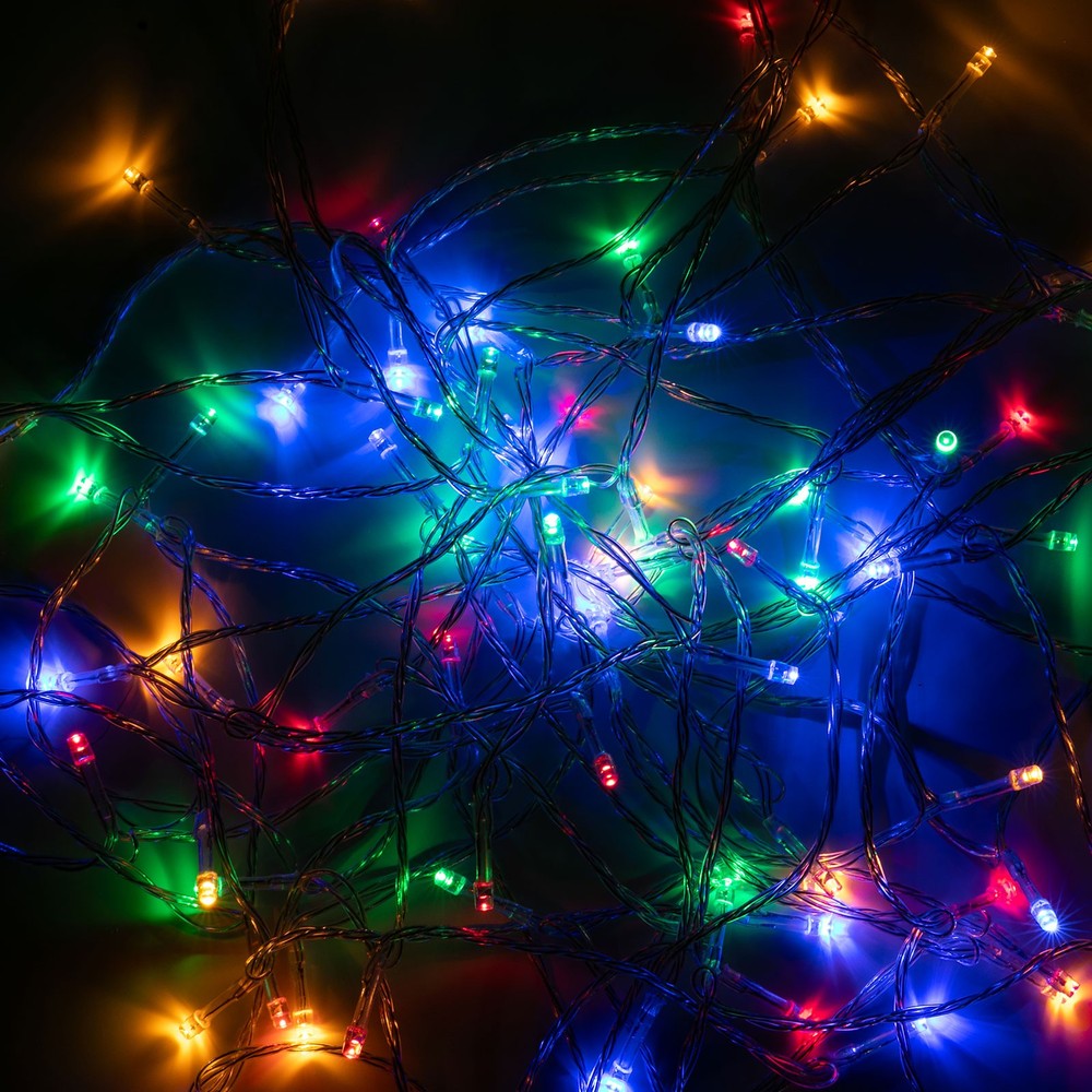 80-LED-Bead String Light 4 Colors Decorative Light Atmosphere Lamp W/ Controller