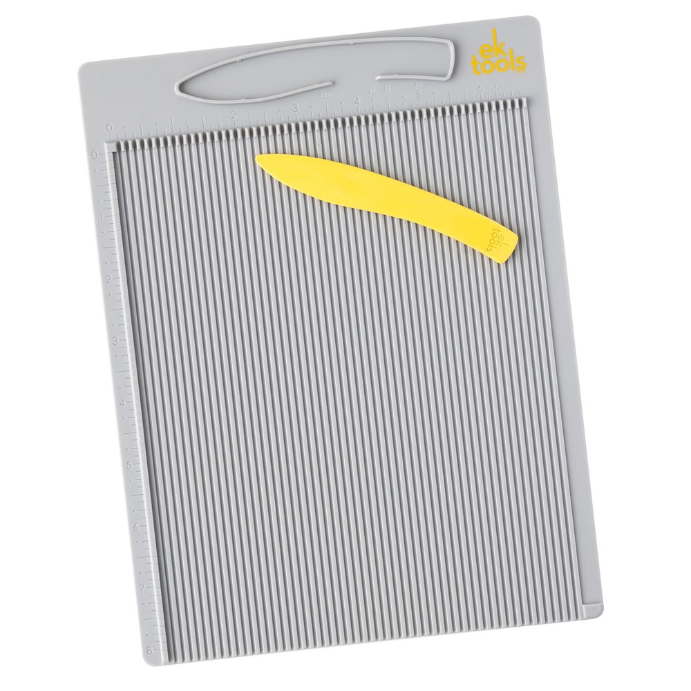 EK Tools Mini Scoring Board, 7.5"x9.75", with Bone Folder, Scoreboard for Pap...