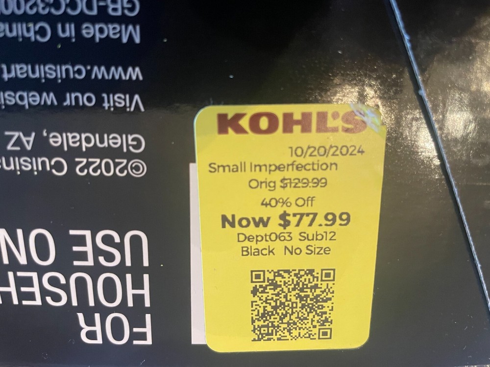 Cuisinart Black Stainless Collection Coffee Maker