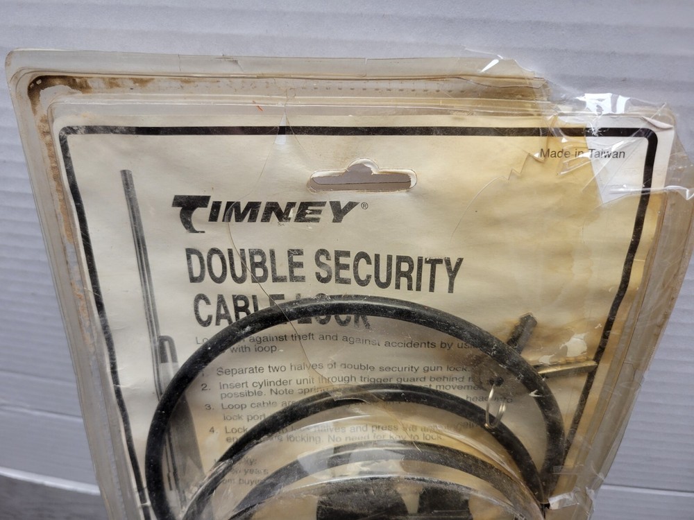 Timney Triggers Double Security Cable Gun Lock Trigger Lock Unopened