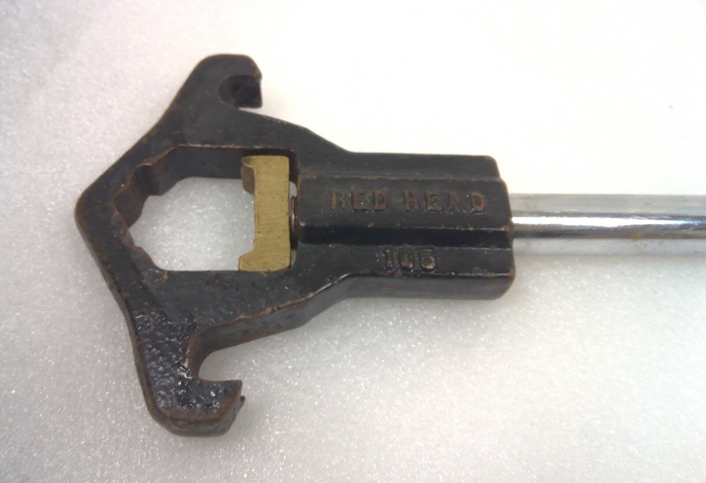 Red Head 105 Fire Department Hydrant Spanner Wrench USED