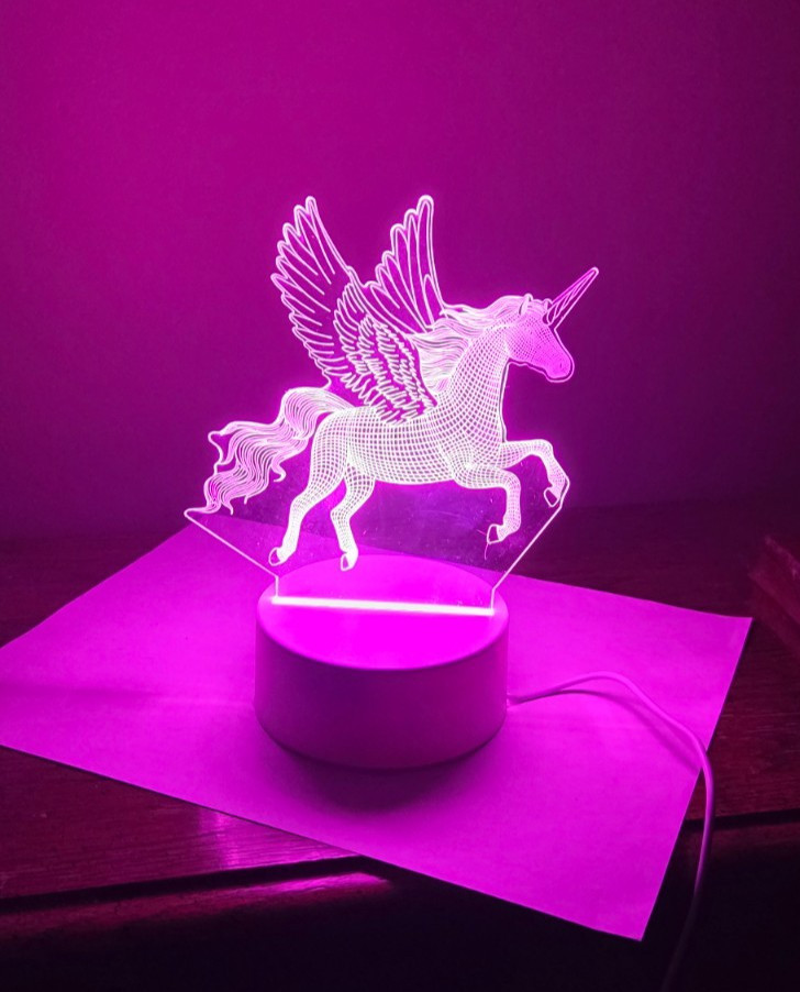 Unicorn Nightlight 3-D