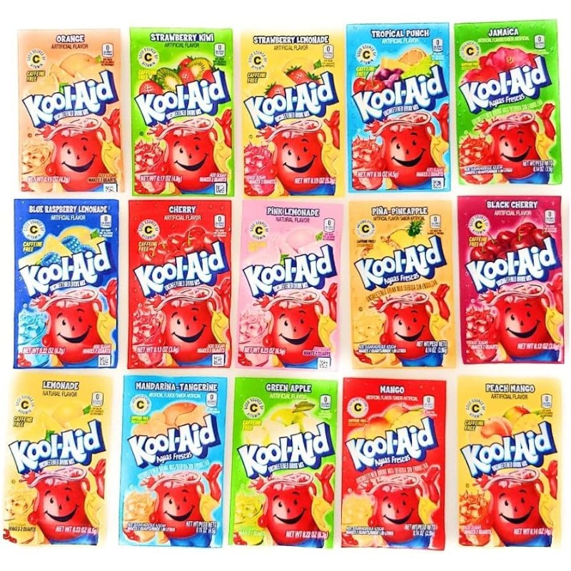 24x Kool-Aid Packets Green Apple .22oz Drink Mixes