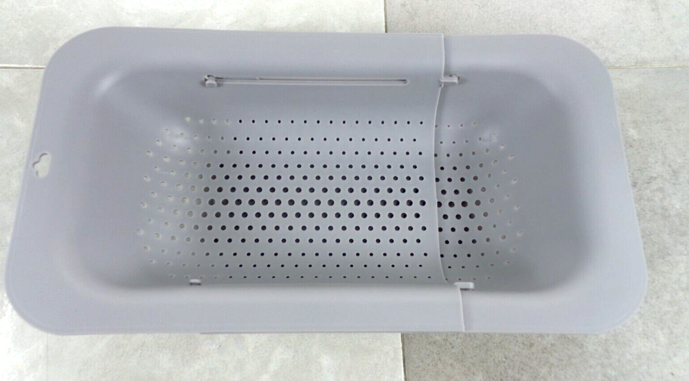 COLLAPSABLE SINK COLANDER AND STRAINER GRAY (O20094-1