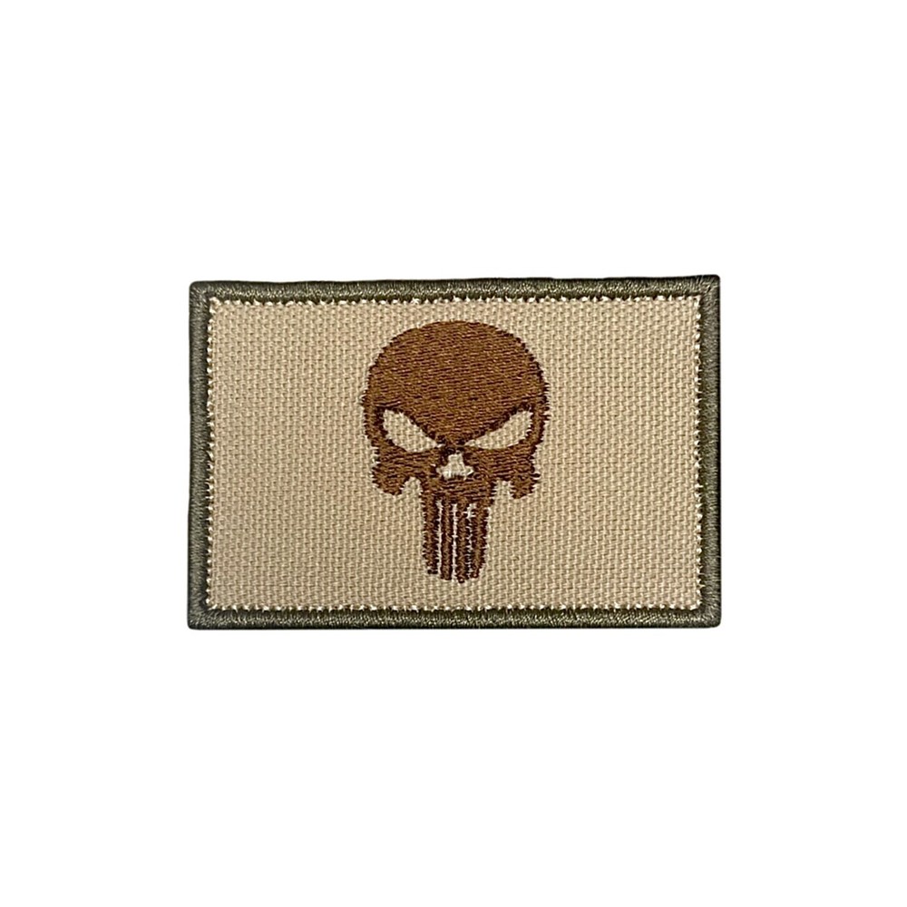 Punisher Skull Tactical Patch - Hook and Loop Morale Badge - 2X3