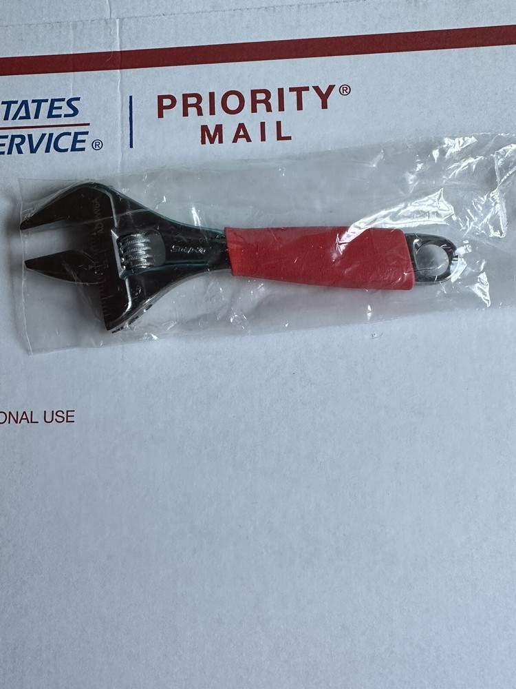 Snap-on Wrench. 6" Wide Mouth Adjustable With Red Handle