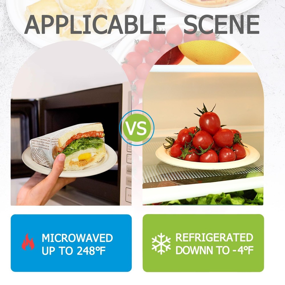 6 Inch Small Paper Plates Disposable - Biodegradable Compostable Appetizer Pl...