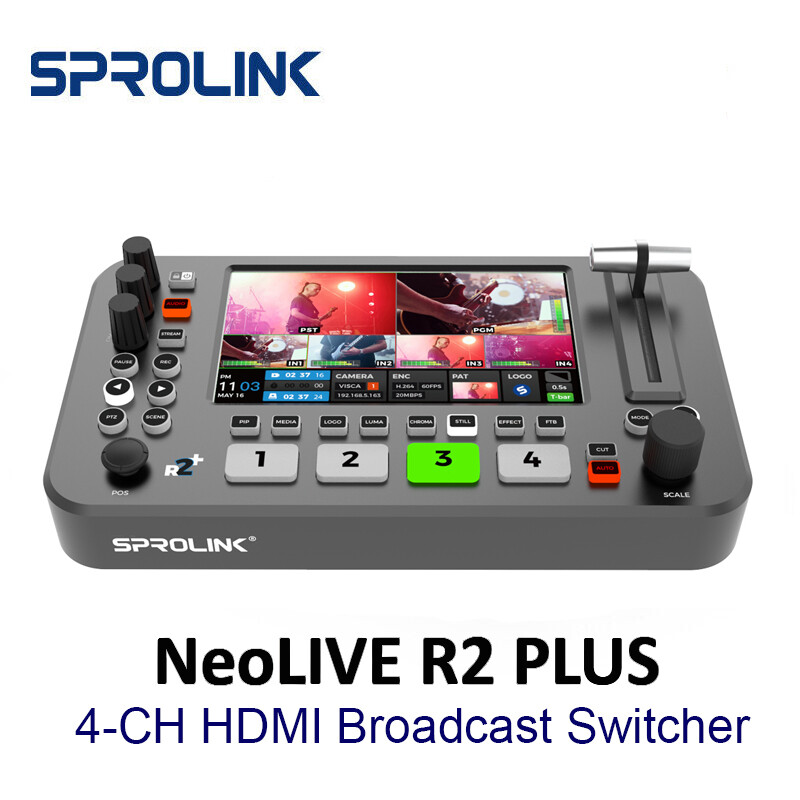 SPROLINK NeoLIVE R2+ Plus 5.5" Multi-Functional Video Switcher Mixer Streaming