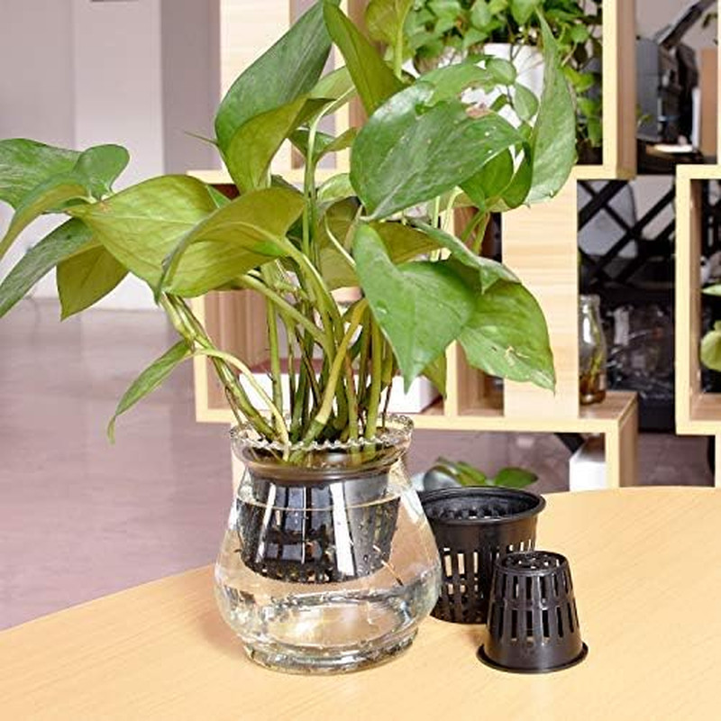 40 Pack 4 Net Pots Hydroponic Mesh Plant Cups for Orchids Vegetables Herbs