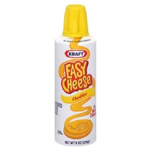 Kraft Easy Cheese Squeeze Can Cheddar Flavor 3 Can Pack