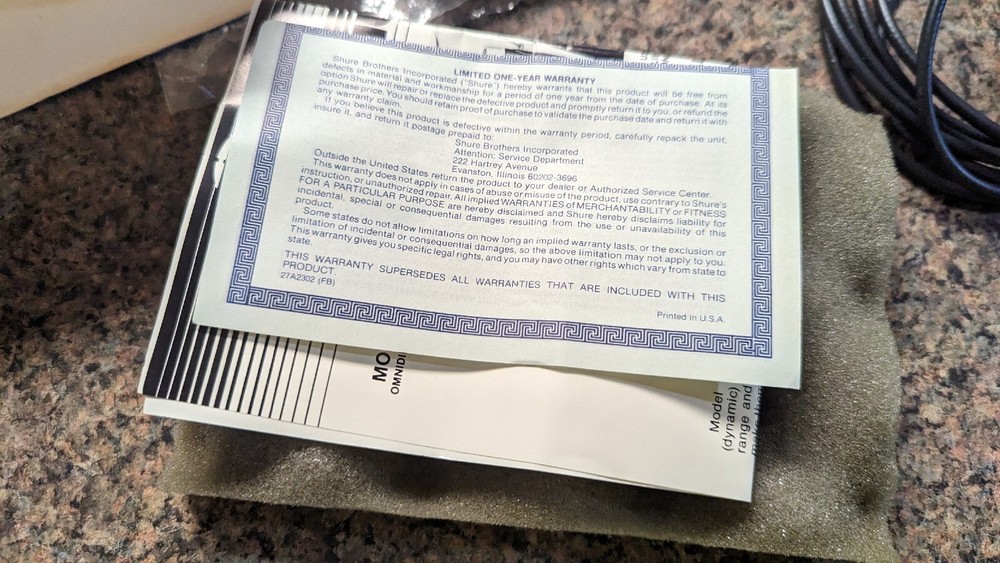 Shure 575SB Versadyne dynamic microphone