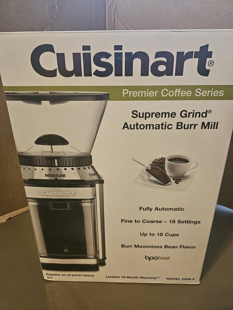 Cuisinart DBM-8 Supreme Grind Automatic Burr Mill, New Open Box