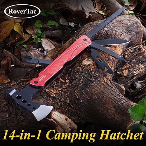 Multitool Axe Survival Gear, 14-in-1 Multi Tool Axe Hammer Camping Hatchet