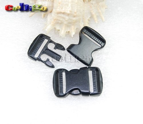 5 Pack 3/4" Side Release Buckle Dual Adjustable 5 Yards 3/4" Pp Strap