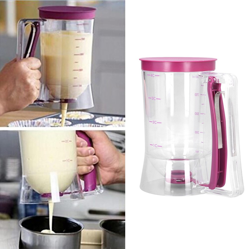 900ml Pancake Batter Dispenser for Baking Muffins Cupcakes Kitchen DIY Tools